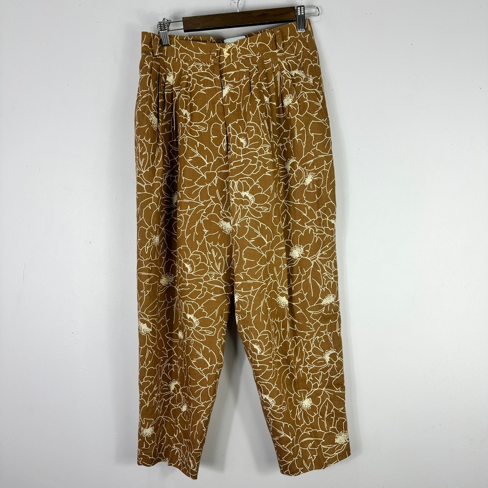Country Road Pants‎ 12 Brown Floral Cottage Boho Earthy Granola Forest Fairy
